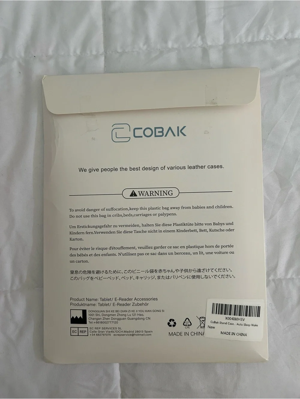 Cobak Tablet Case with stand - BRAND NEW Blue